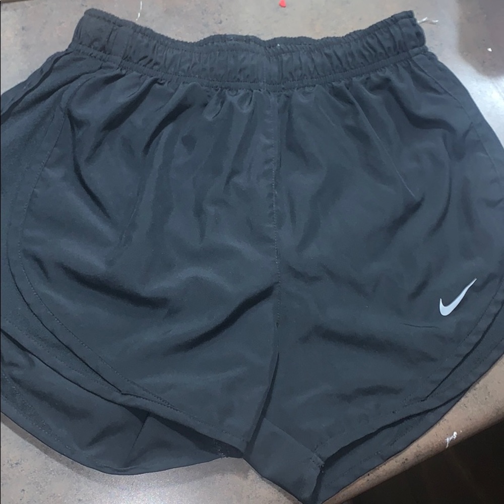 All Black Nike Running Shorts